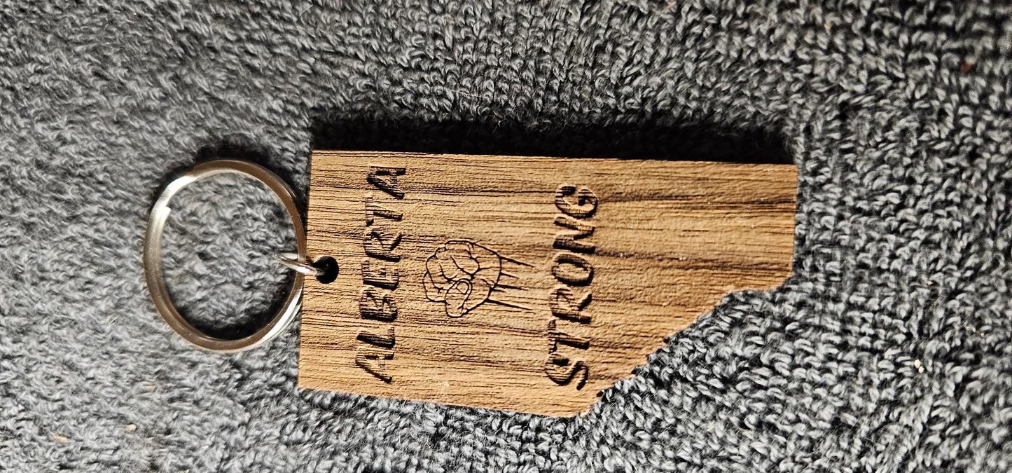 Custom Wood Engraved Keychains