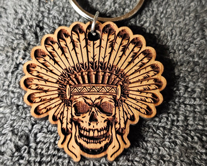 Custom Wood Engraved Keychains