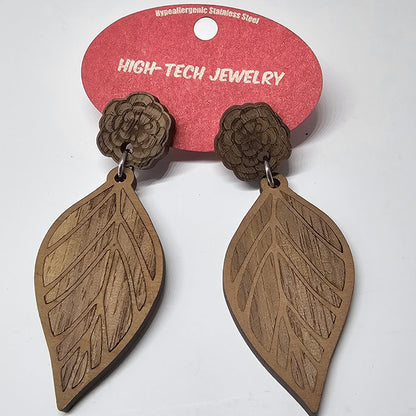 Custom Wood Earrings