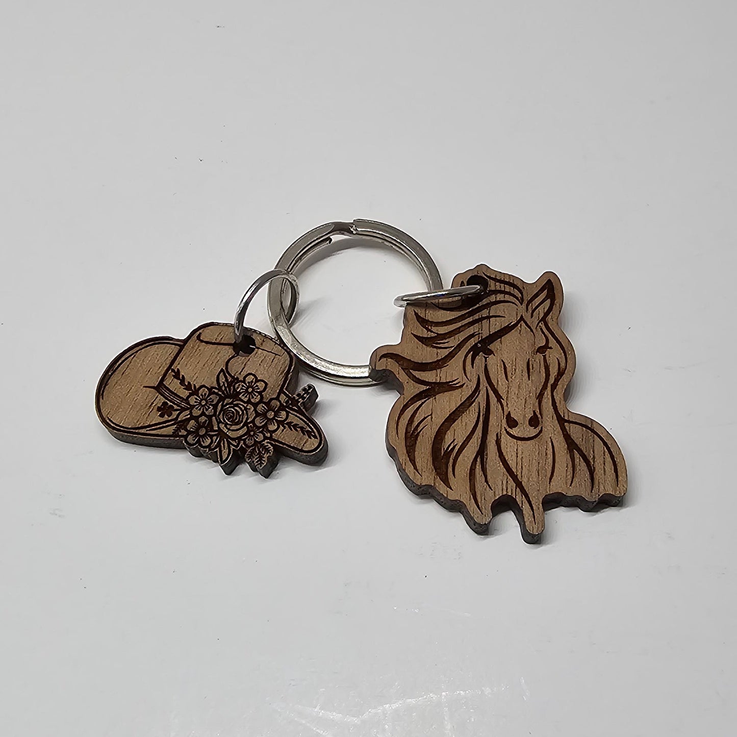 Custom Wood Engraved Keychains