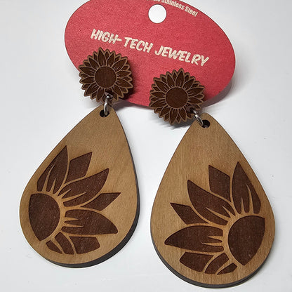 Custom Wood Earrings