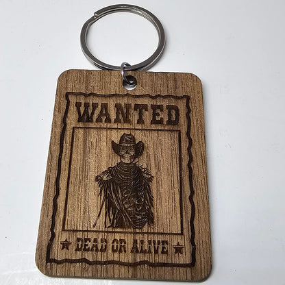 Custom Wood Engraved Keychains