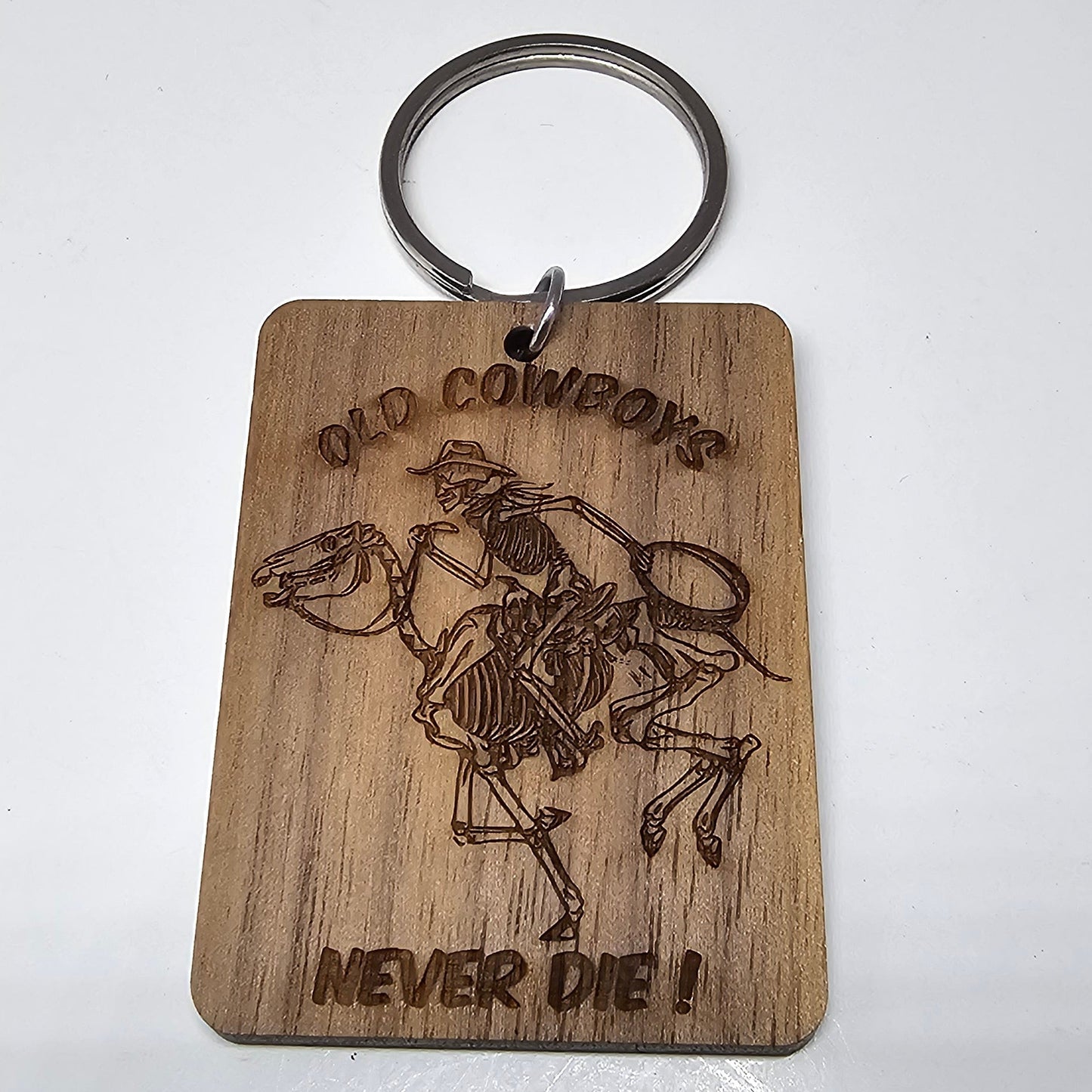 Custom Wood Engraved Keychains