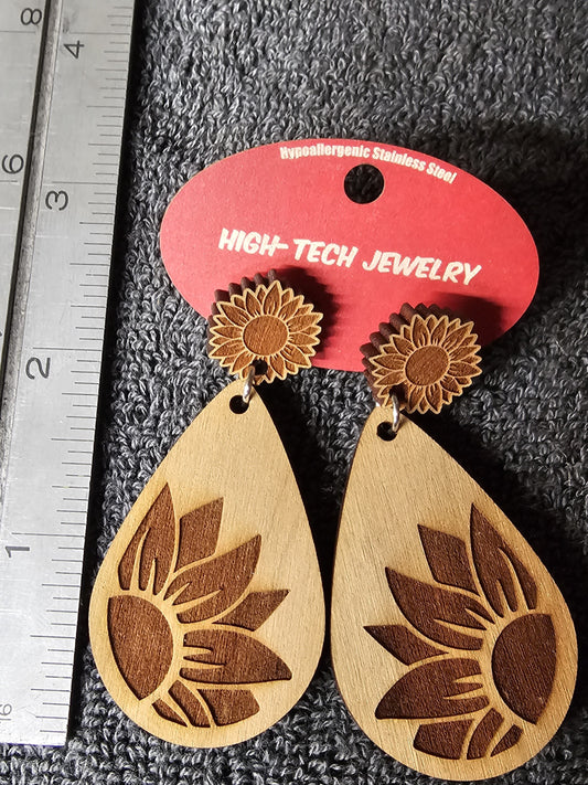 Custom Wood Earrings